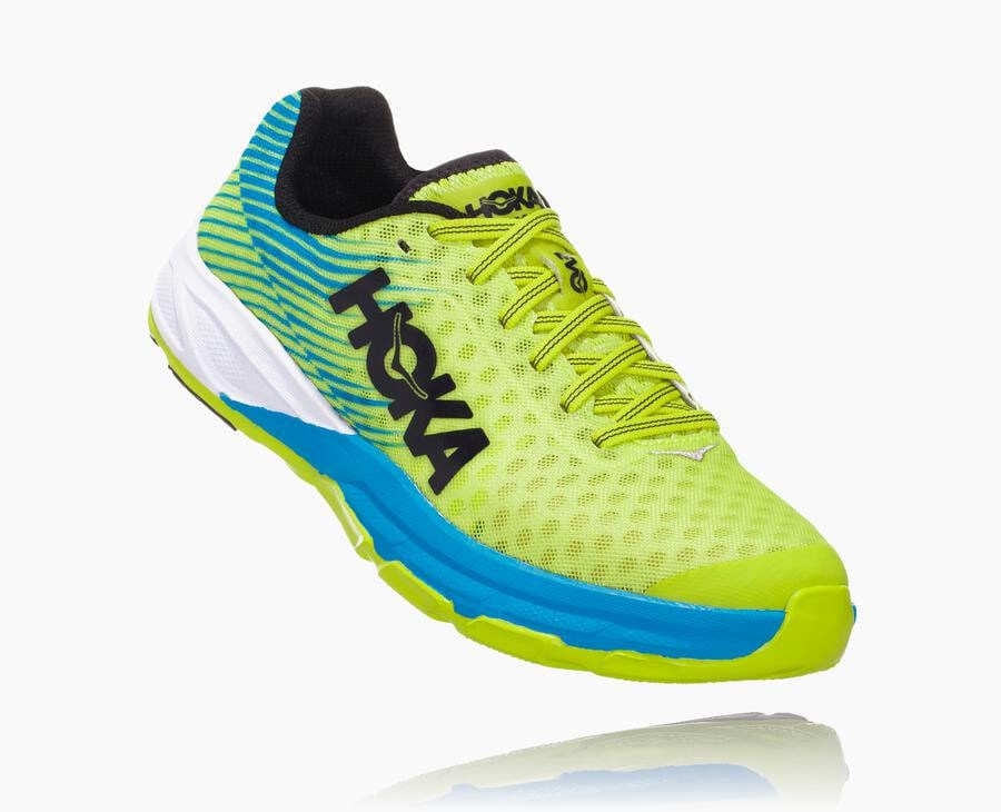 Hoka Australia One One EVO Carbon Rocket - Mens Running Shoes Green/Blue - PVNBY-3519